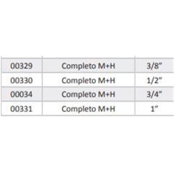 ENCHUFE RAPIDO DE 3/4 COMPLETO MH  2