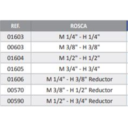 RACOR MACHO 3/8 - HEMBRA GIR 1/2  2