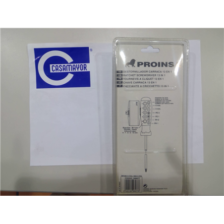 DESTORNILLADOR CARRACA 13 EN 1 PROINSA 3096077 