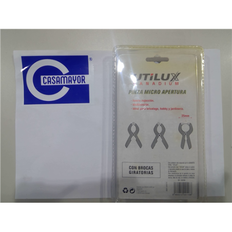 PINZA MICRO APERTURA UTILUX 25 mm 1502300 