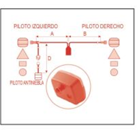 KIT ELECTRICO 4 FUNCANTINIEBLA CONXRAP 03202 