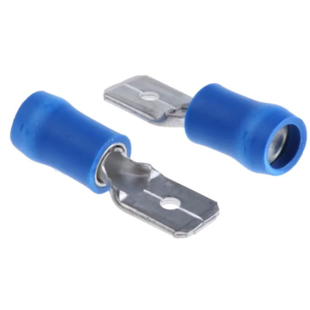 FASTON MACHO AISLADO 63mm BOLSA 100 UNDS 