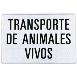 PLACA TRANSPORTE ANIMALES VIVOS 064PL/001 