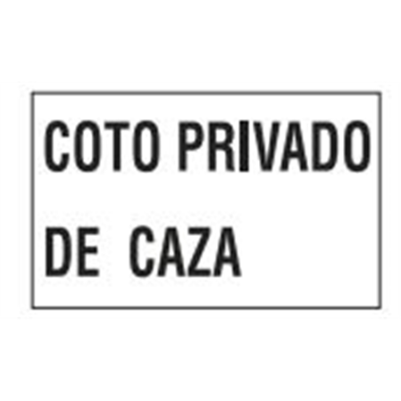 SEÑAL COTO DE CAZA 1 CATEGORIA 00704 