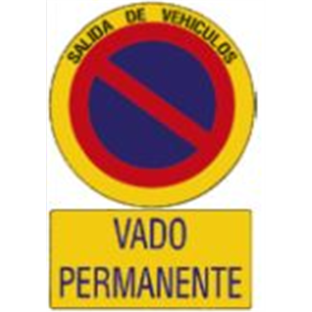 SEÑAL VADO PERMANENTE ALUM 00720 
