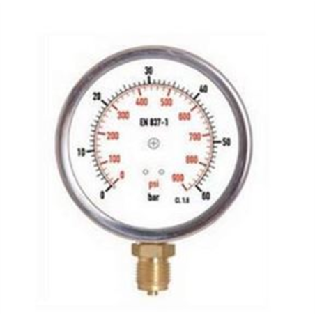 MANOMETRO GLICERINA INOX 63 - 0-6 REF: 253 