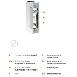 ABREPUERTA DORCAS 41-2 AbDF/SG 22mm 6-12V R/VER 