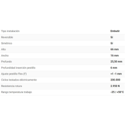 ABREPUERTA DORCAS 41-2 AbDF/SG 22mm 6-12V R/VER  2