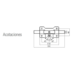 CERROJOS CAYS B-1 PINTADO BOM70  2