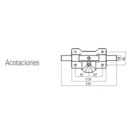 CERROJOS CAYS B-1 PINTADO 