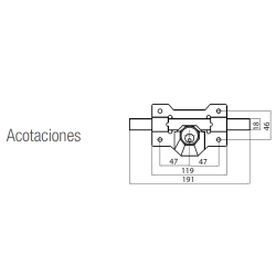CERROJOS CAYS A-1 PINTADO  2