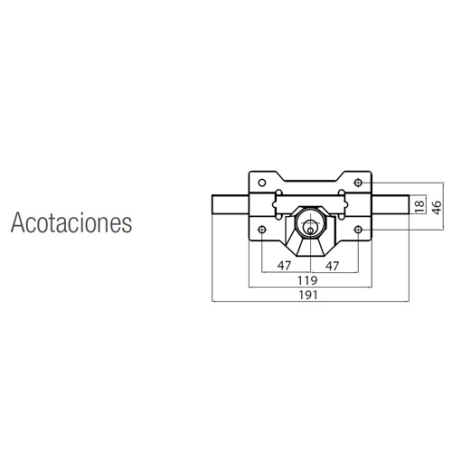 CERROJOS CAYS A-1 PINTADO 