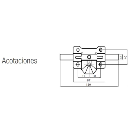 CERROJOS CAYS B-4 PINTADO 