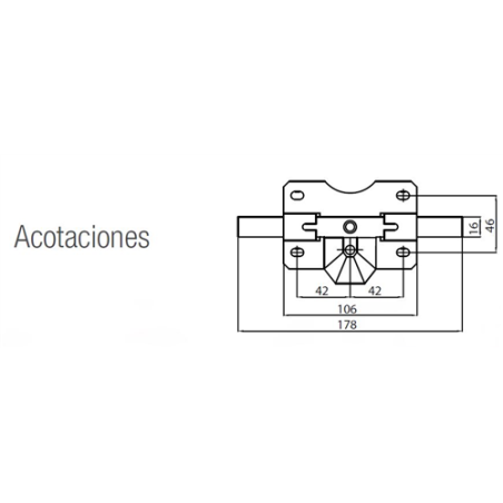 CERROJOS CAYS B-2 PINTADO M/LLAVE 