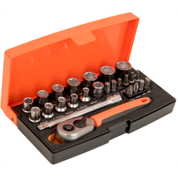 JUEGO LLAVE VASO 1/4 SL25 