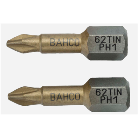 SET 10 PUNTAS PH1 25mm 1/4 62TIN/PH1 