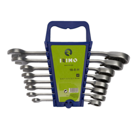 JUEGO IRIMO 8 LLAVES COMB CARRACA 8-19mm18-8-H 