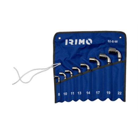 JUEGO IRIMO 8 LLAVES PIPA ABIERTA 6x6 52-8-W 