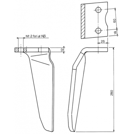 CUCHILLA ROTATIVA CMR-10124 HOWARD 182935 DER 