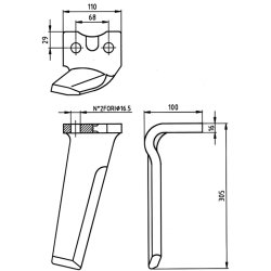 CUCHILLA ROTATIVA CMR-10132 KUHN 52539400 DER 