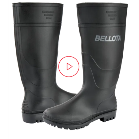 BOTA BELL AGUA PVC NEGRA 72241B T-47 OB 