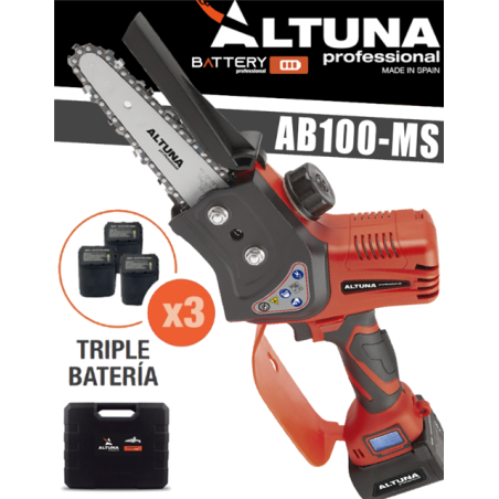 MOTOSIERRA ALTUNA BATERIA AB100 3 BATERIAS 