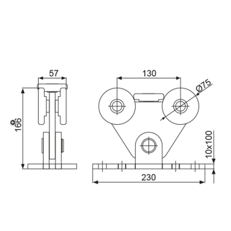 CARRO AUTOPORTANTE U70 AXIAL SIMPLE 861  