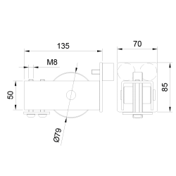 RUEDA ENCUENTRO AUTOPORTANTE U70  8631  2