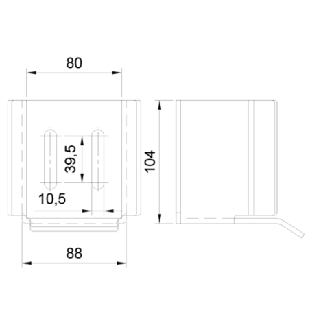 TOPE ENCUENTRO AUTOPORTANTE U70   863 