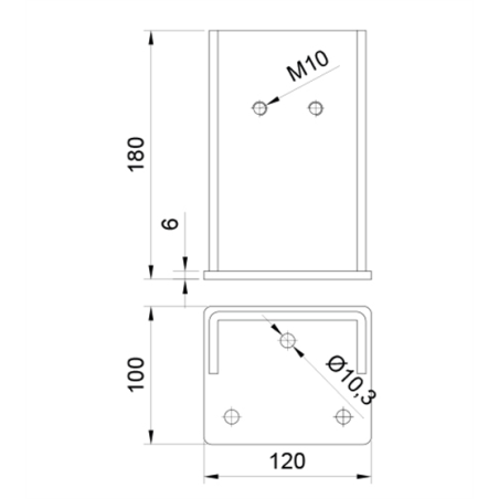 SOPORTE TOPE ENCUENTRO AUTOPORTU70  8630 