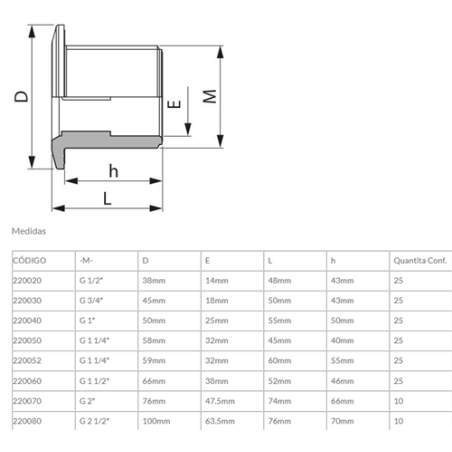 RACORD DESAGUE 11/2 PLASTREF-220060 