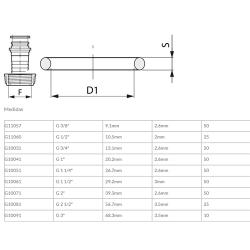 JUNTA TORICA 1/2  105x2 REF-G11060  2