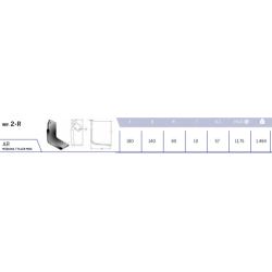 CUCHILLA AGRATOR  2-R 80x10 T-1175   D 