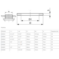 JUNTA PARA TAPON REFG40004  2
