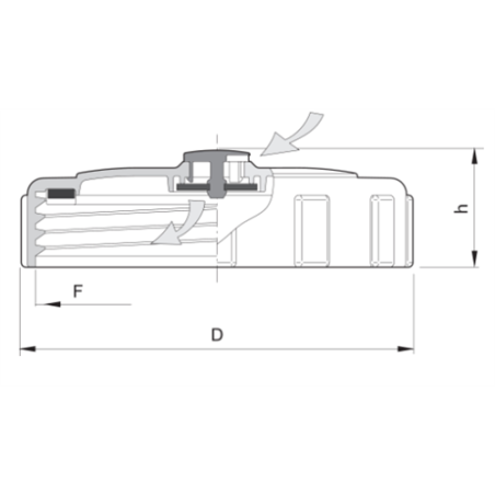 TAPA C/MEMBRANA RESP Y JUNTA RF-354230 