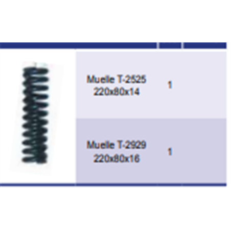 MUELLE ESPIRAL 220x 80x16 T-29 5306 