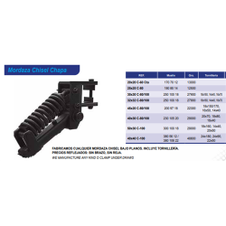 MORDAZA 40x40C- 80C/M S/B S/R 