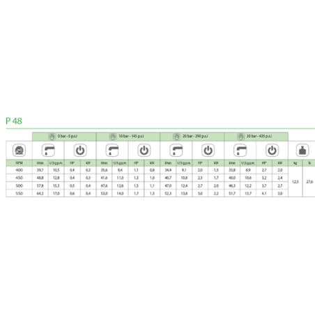 BOMBA MEMBRANA COMET P 48 RF-60060027 