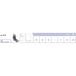 CUCHILLA AGRATOR  2-R 80x 7  T-135   D  2