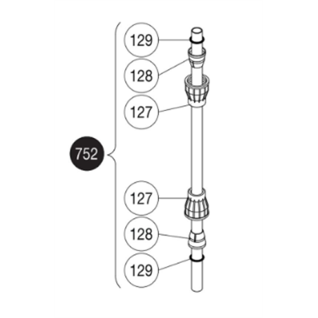TUBO C/TUERCA 752  83845803 