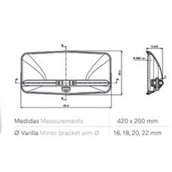 ESPEJO AK02 420X200 CURVO 16420200160  2