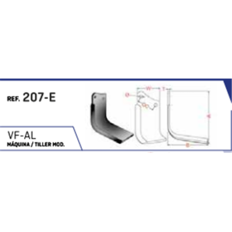 CUCHILLA AGRIC 207-E 75x6 T-1175   D 