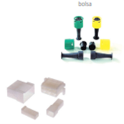 CONECTOR PORTA MACHO 2 VIAS Bolsa 100 UNDS 