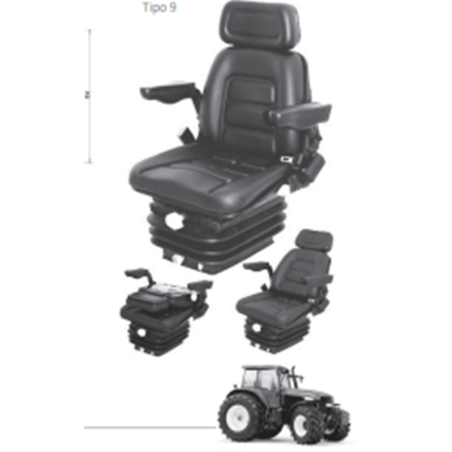 ASIENTO TRACTOR GRAN GRM 63 NEUM210 PVC NG 63010 