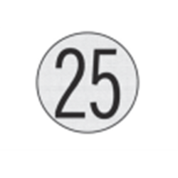 PLACA LIMITE VELOCIDAD 25 KM/H 064V425 