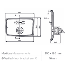 ESPEJO AK37 250X160 PLANO 16250160500  2