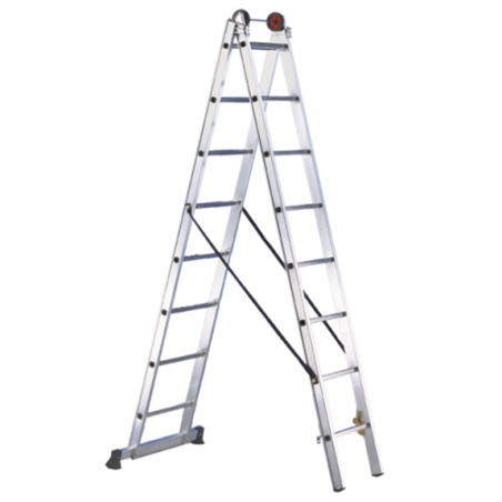 ESCALERA EURO 2 TRAMOS 10 PELDAÑOS E210 