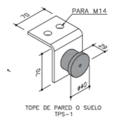 TOPES PARED O SUELO TPS-1  2