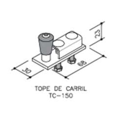TOPES DE CARRIL TC-150  2
