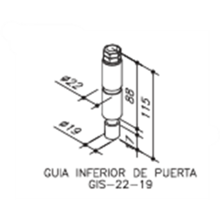 GUIA INFERIOR GIS-22-19 C/CAS22 